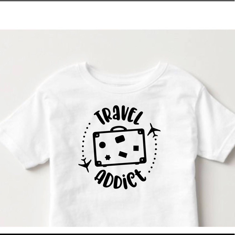 Personalized Tops travel addict ✈️❤️